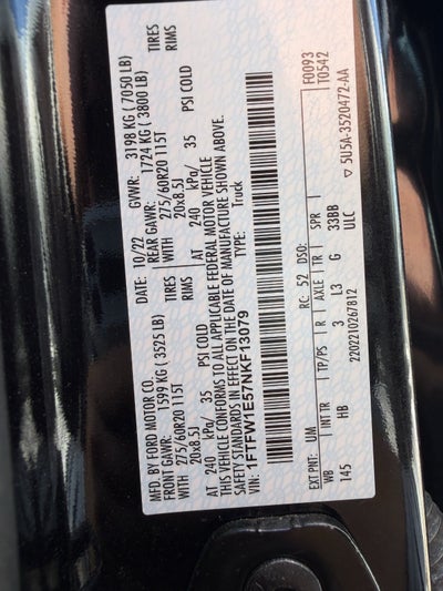 2022 Ford F-150 Lariat