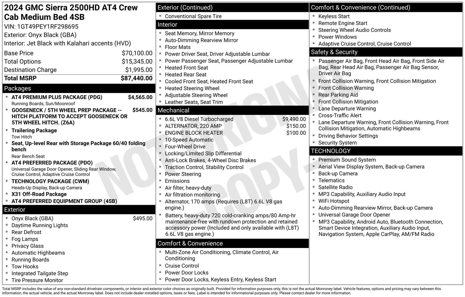 2024 GMC Sierra 2500HD AT4
