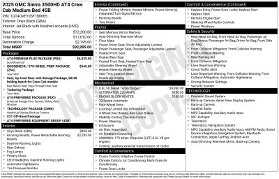 2025 GMC Sierra 3500HD AT4