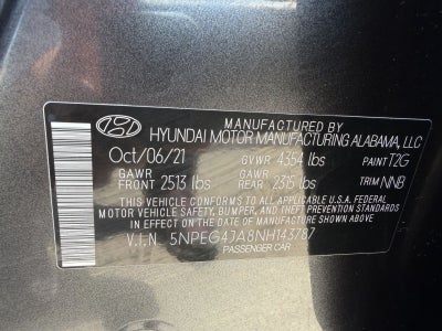 2022 Hyundai Sonata SE