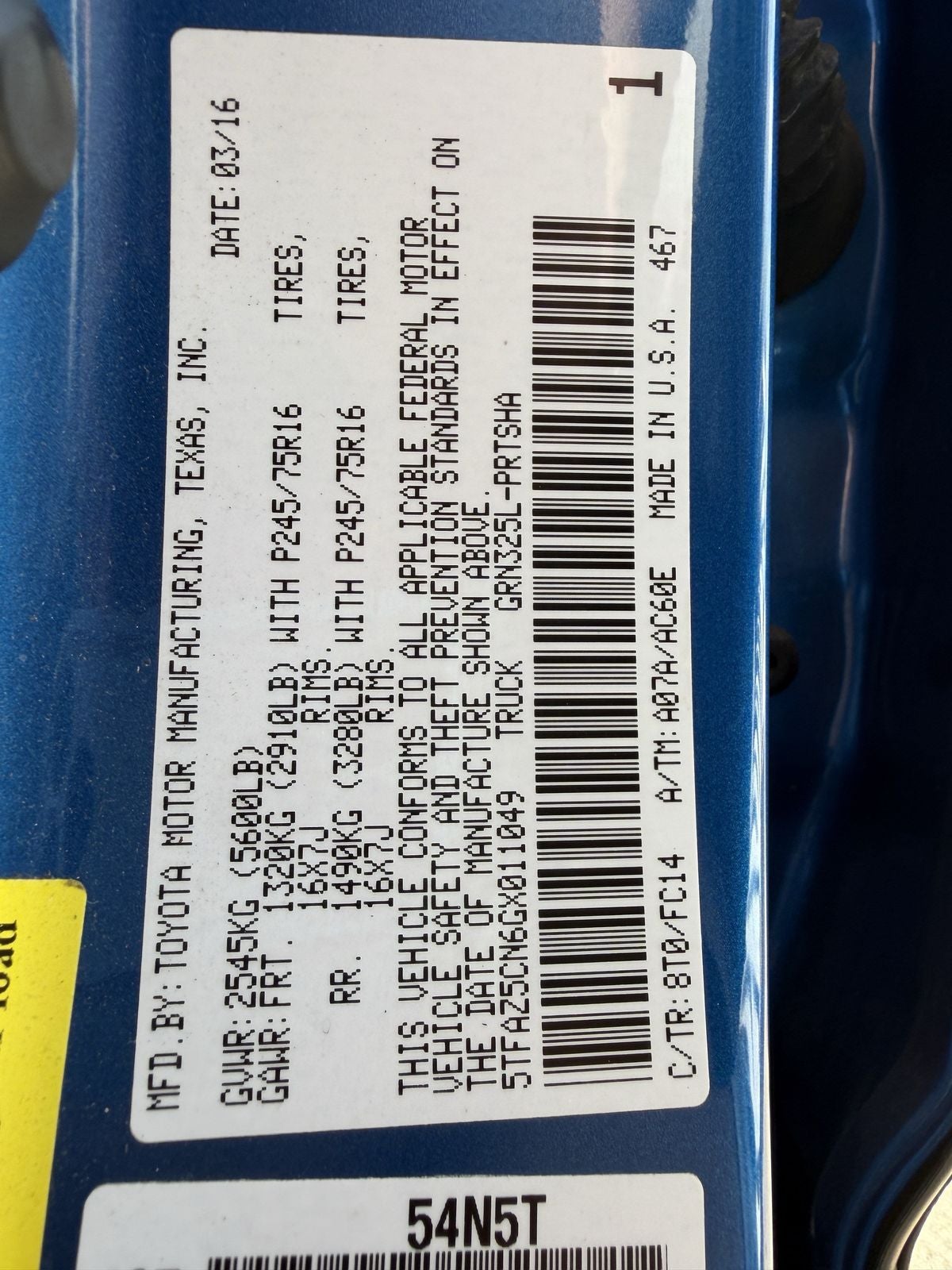 2016 Toyota Tacoma SR5