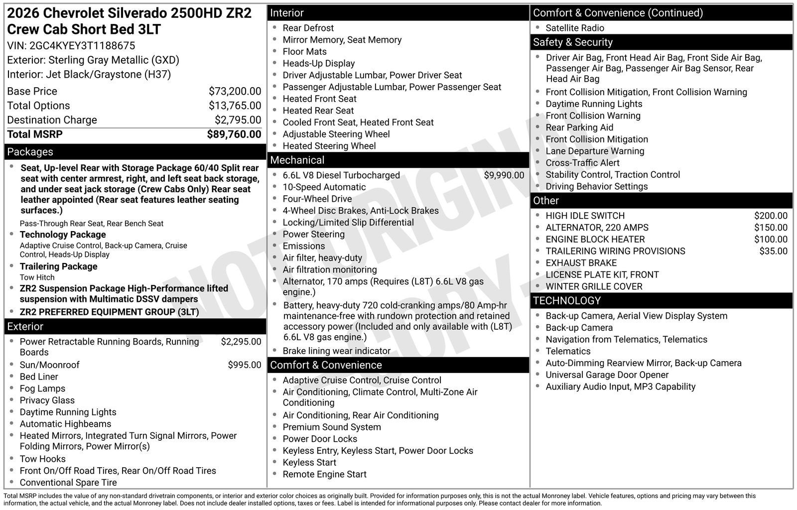 2026 Chevrolet Silverado 2500 HD ZR2