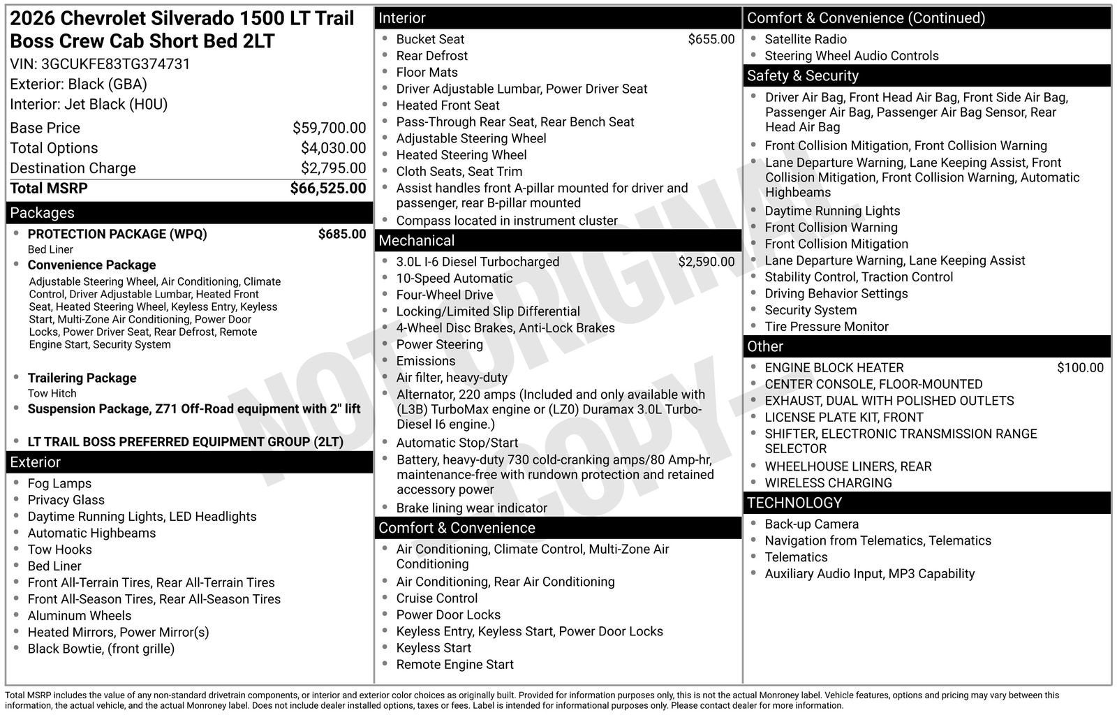 2026 Chevrolet Silverado 1500 LT Trail Boss
