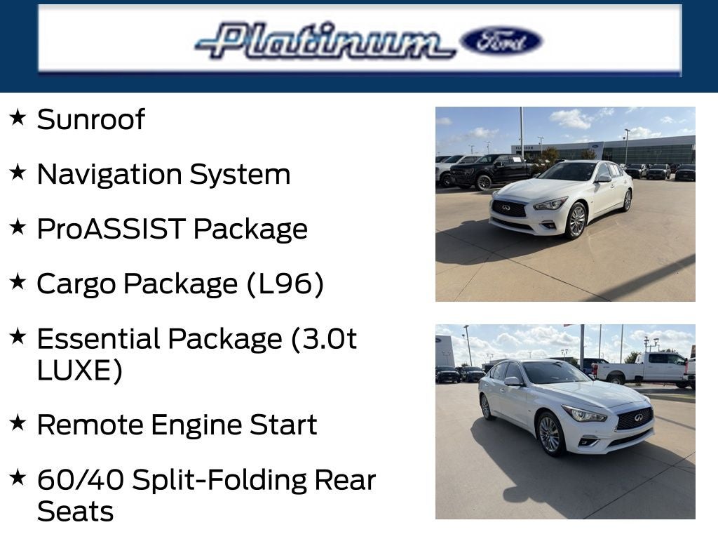 2019 INFINITI Q50 3.0t LUXE