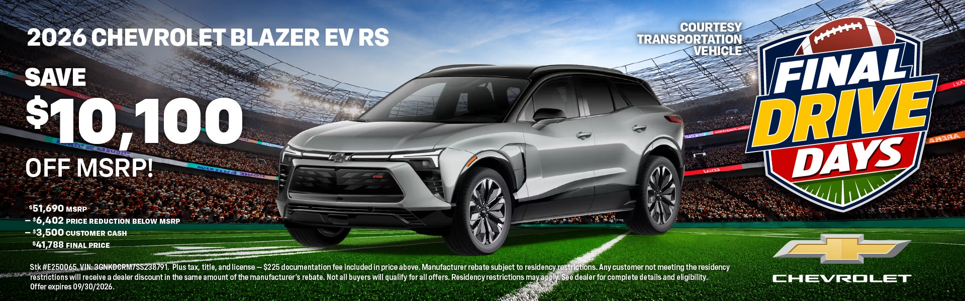 2026 Chevrolet Blazer EV RS — Save $10,100