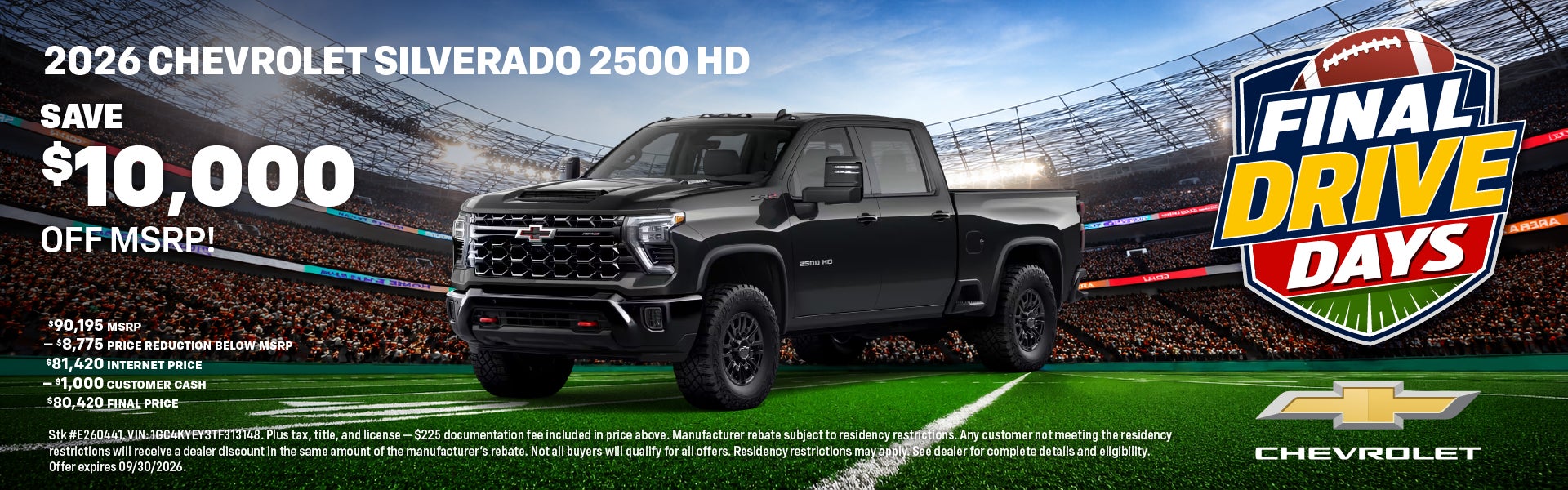 2026 Chevrolet Silverado 2500 HD — Save $10,000